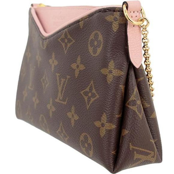 Louis Vuitton Pallas Clutch Monogram Shoulder Bag - Picture 3 of 11